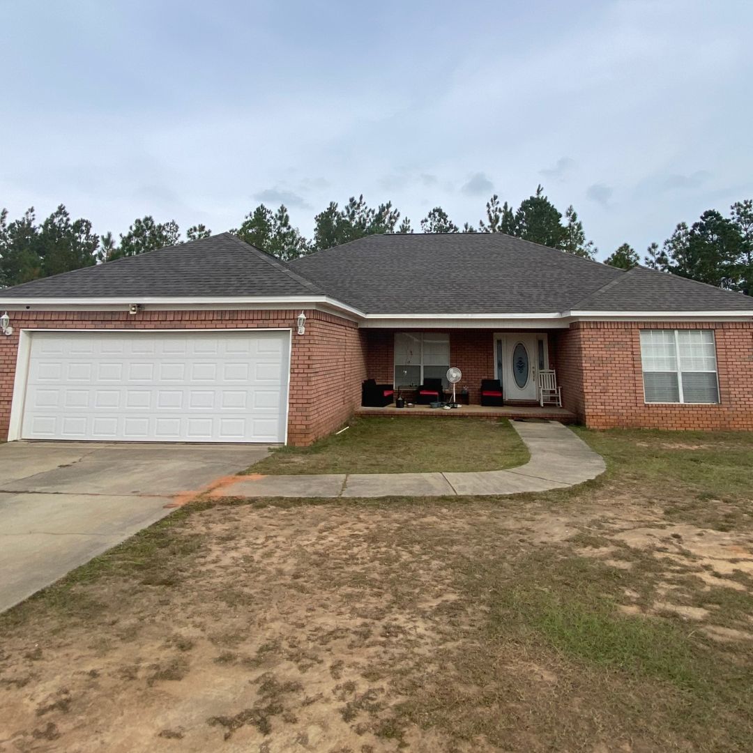 6 - yard in front of home