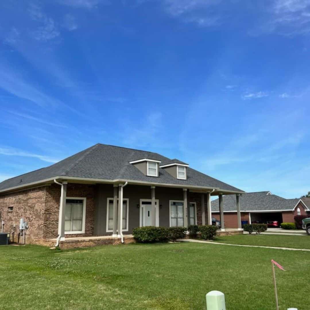 House with new roof
