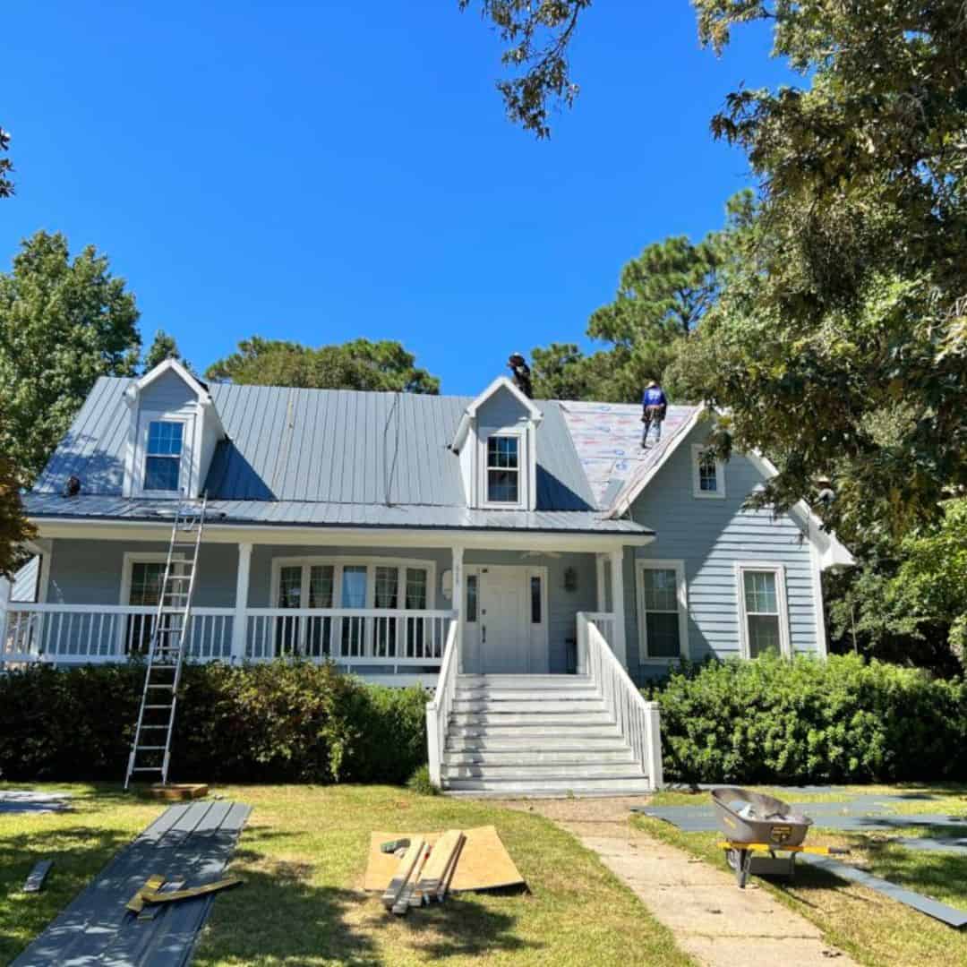 House with new roof