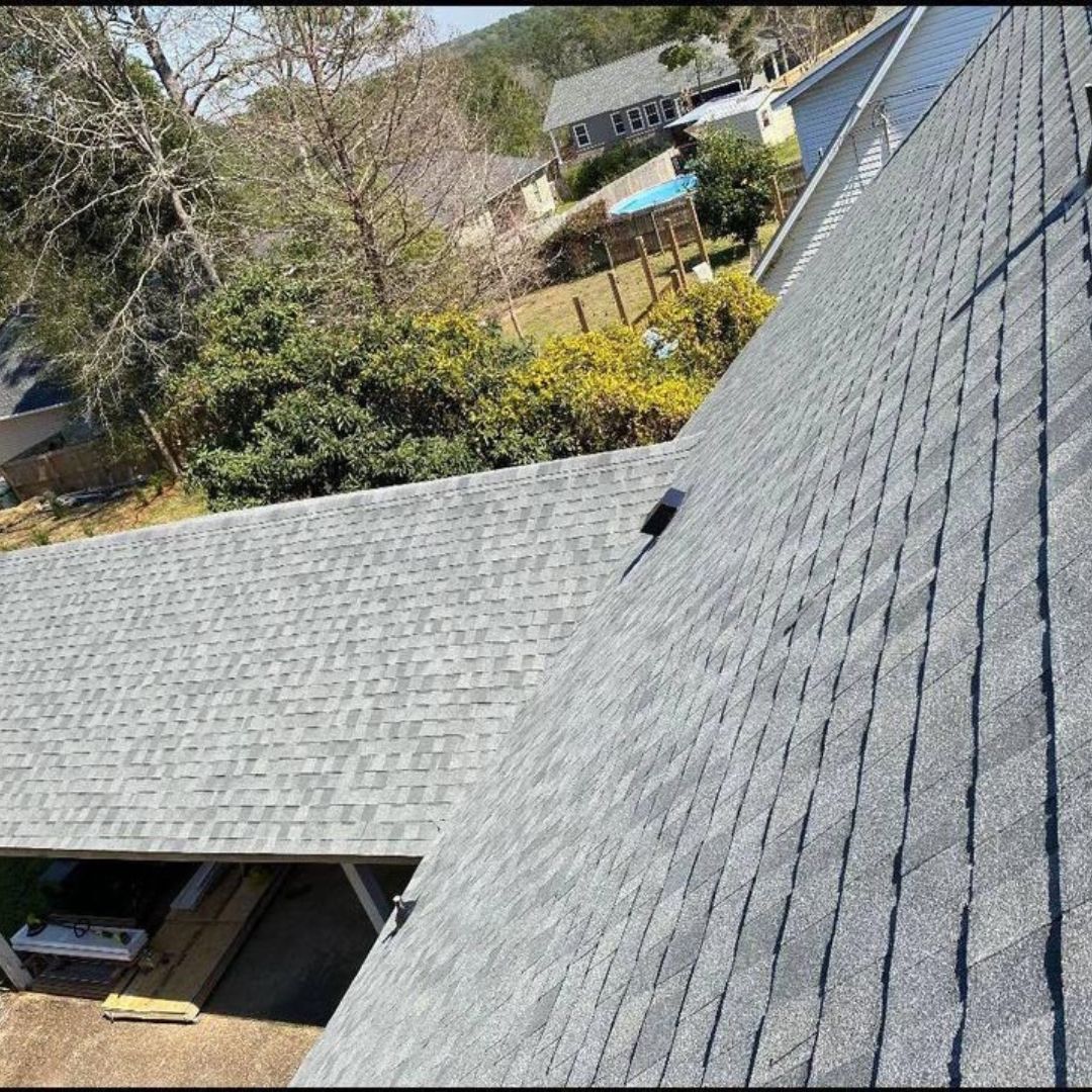 Shingles on roof