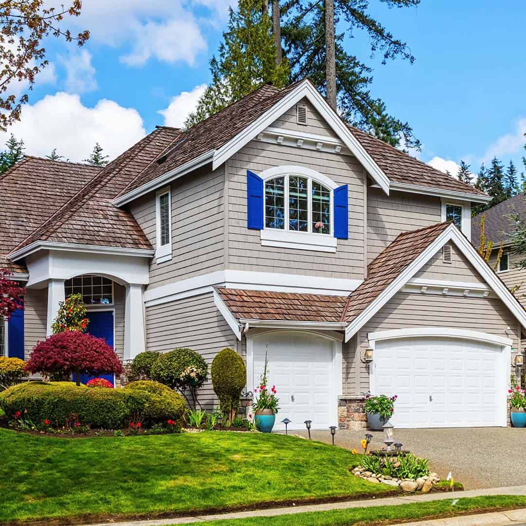 home exterior with new roof