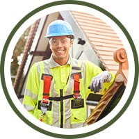 roofer smiling at camera